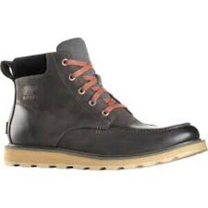 Sorel Men's Gray Madson NM2290-028 Mac Toe Leather Lace Up Chukka Boot Size 9.5